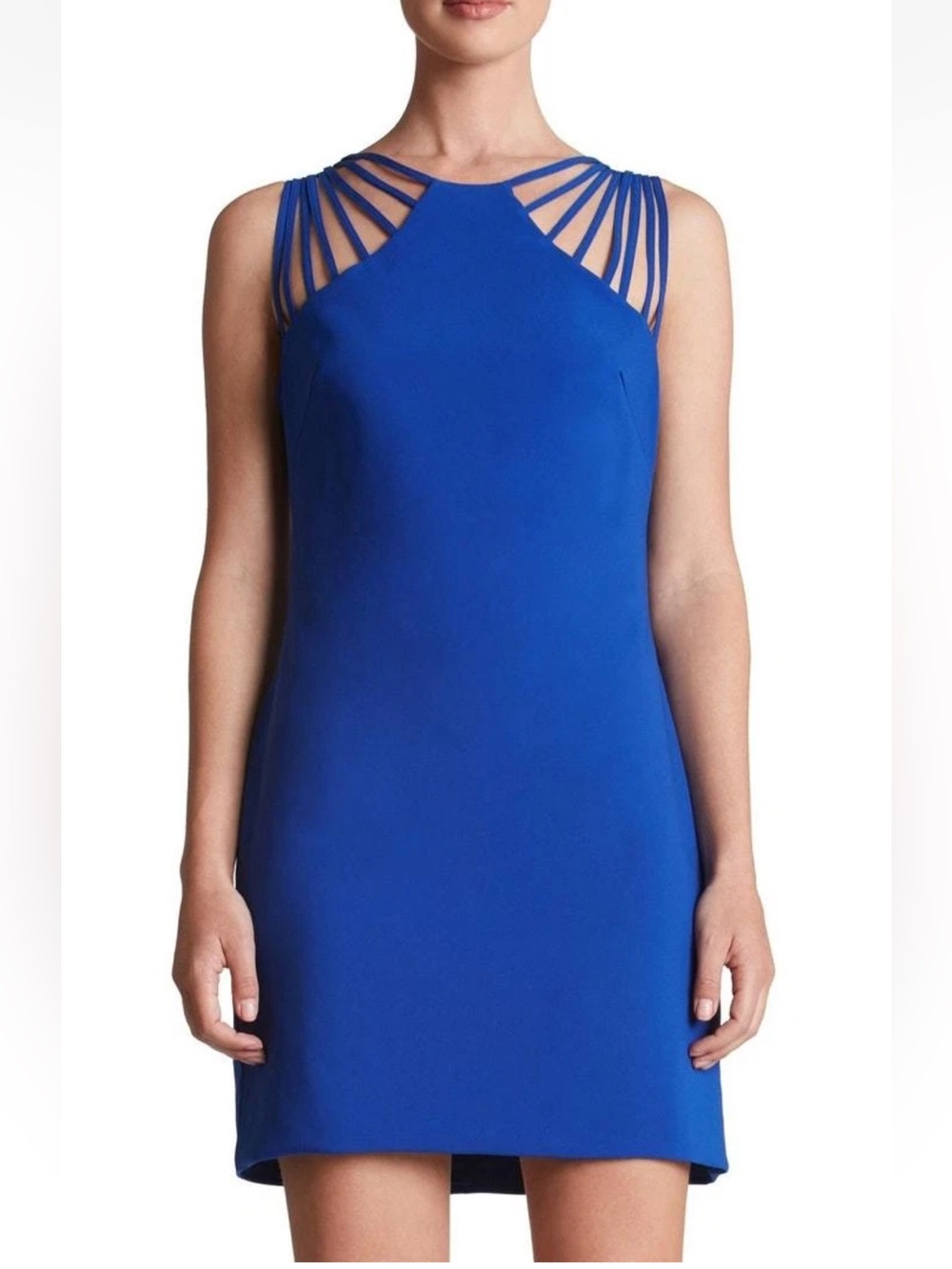 Dress the Population Cora Strappy Shoulder Sheath Dress